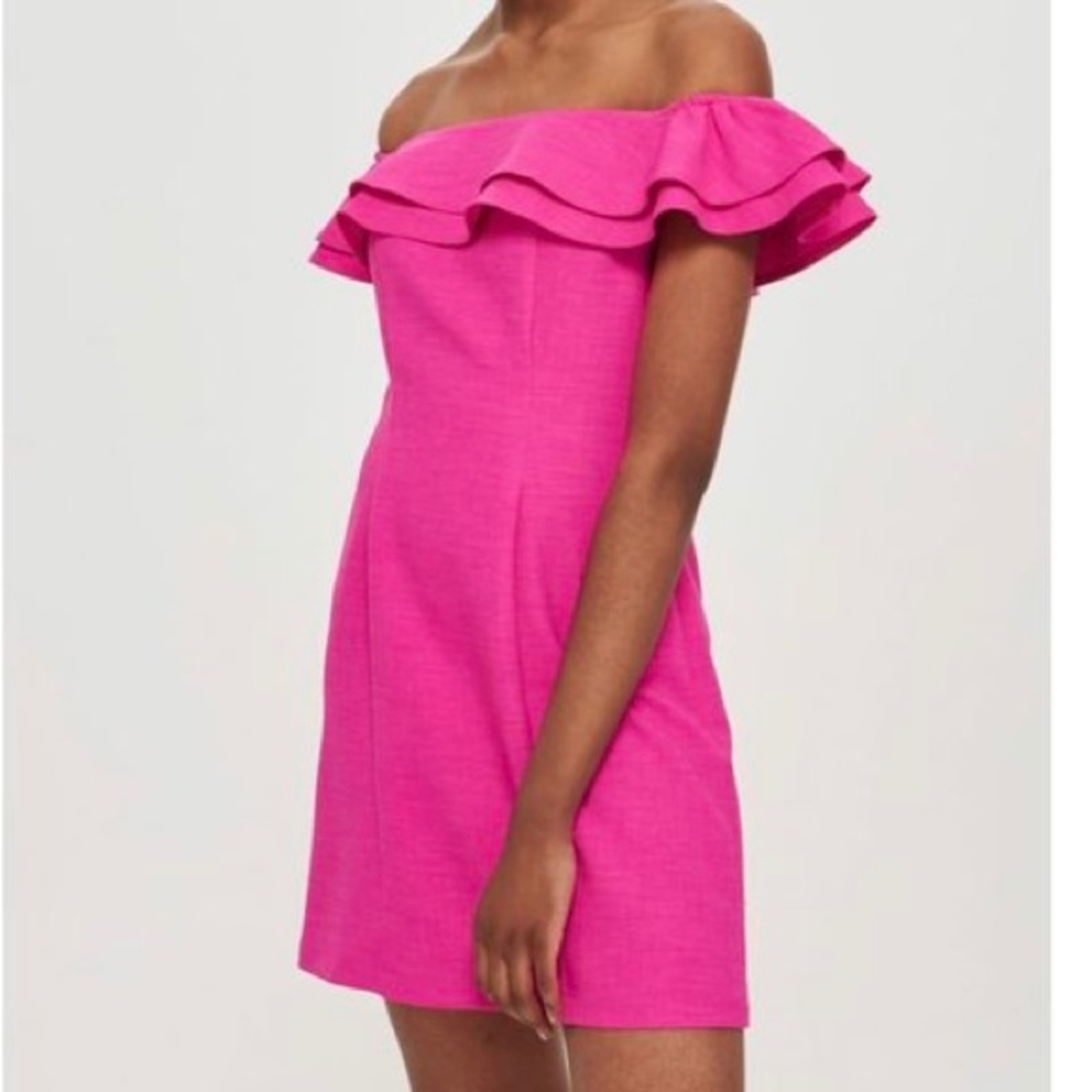 Topshop off the shoulder dress!
